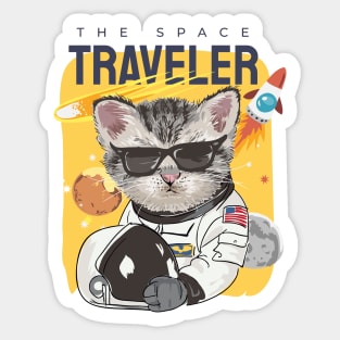 The Space Traveler Sticker